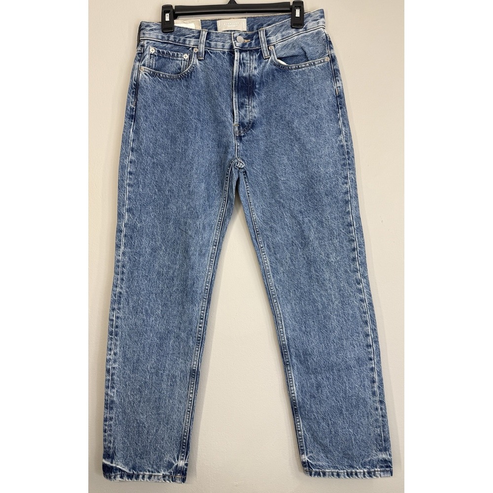 Everlane Acid Wash Rigid Slouch Jean Women's 26 Relaxed Straight Leg Mid Rise